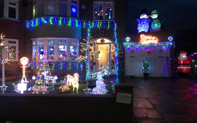 Christmas lights – by Irene and Frank Green.
