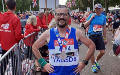 Nigel Walker runs London Marathon to support AGSD-UK.