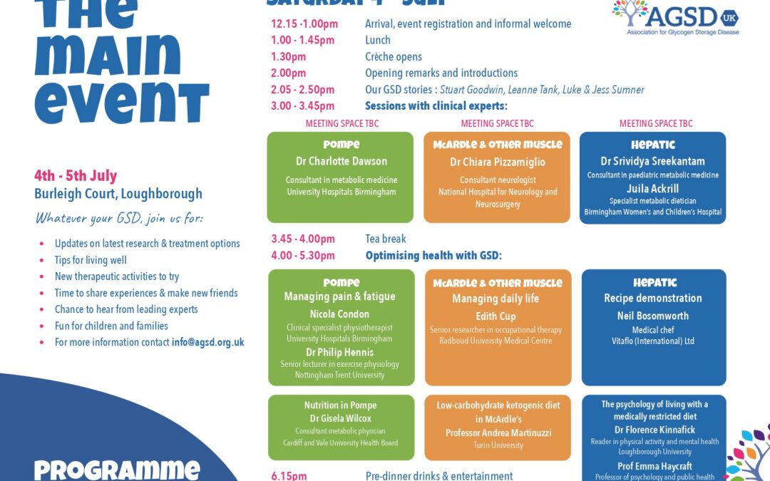 Main Event Programme Sat 4th July